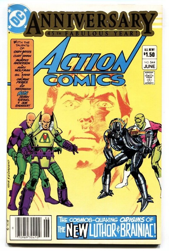 Action #544 1983 comic book First Lex Luthor Armor suit Brainiac