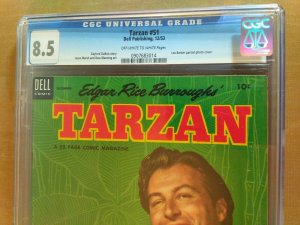 Tarzan #51 CGC Universal Grade 8.5 Lex Barker (Dell 1953)