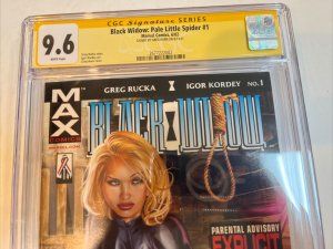 Black Widow Pale Little Spider (2002) # 1 (CGC 9.6WP) Signed G Horn | Newsstand