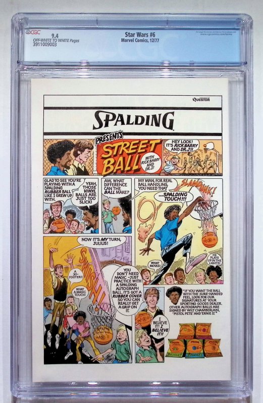 Star Wars #6 (1977) Star Wars CGC 9.4