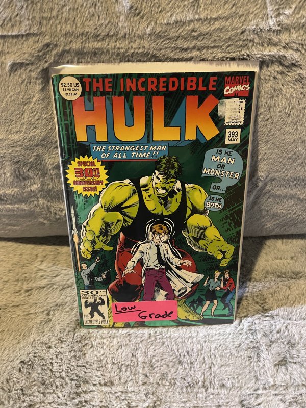 50 Cent Reader's Copies Sale: The Incredible Hulk #393 (1992)