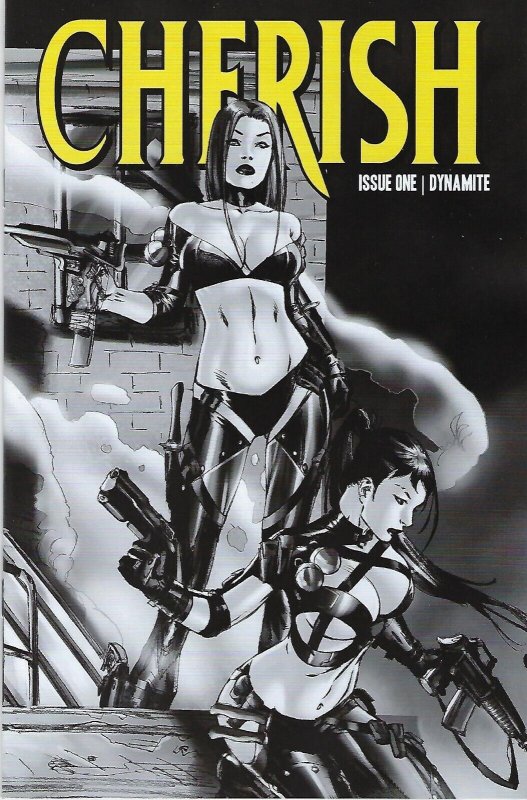 Cherish # 1 Marc Silvestri / EBAS B&W 1 in 20 Variant Cover Edition !!   VF/NM