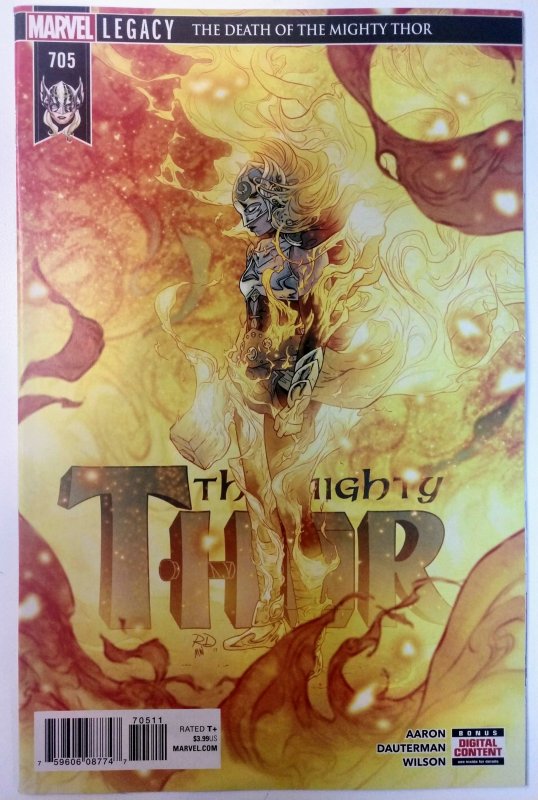 Mighty Thor #705 (9.4, 2018) Death of jane Foster