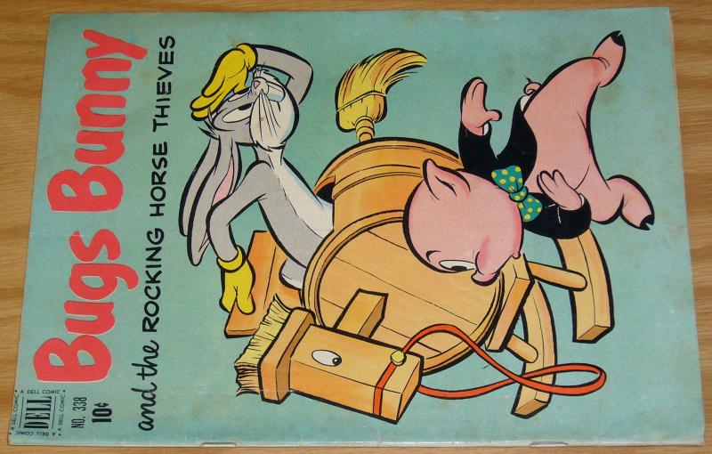 Four Color #338 FN- bugs bunny and the rocking horse thieves - golden age 1951