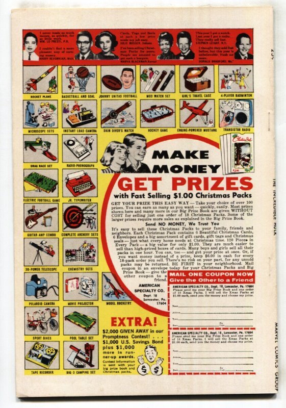 Incredible Hulk #145 comic book marvel-1971 origin issue