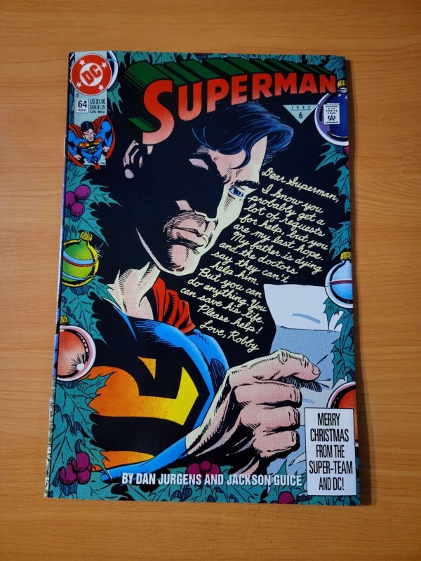 Superman #64 Direct Market Edition ~ NEAR MINT NM ~ 1992 DC Comics