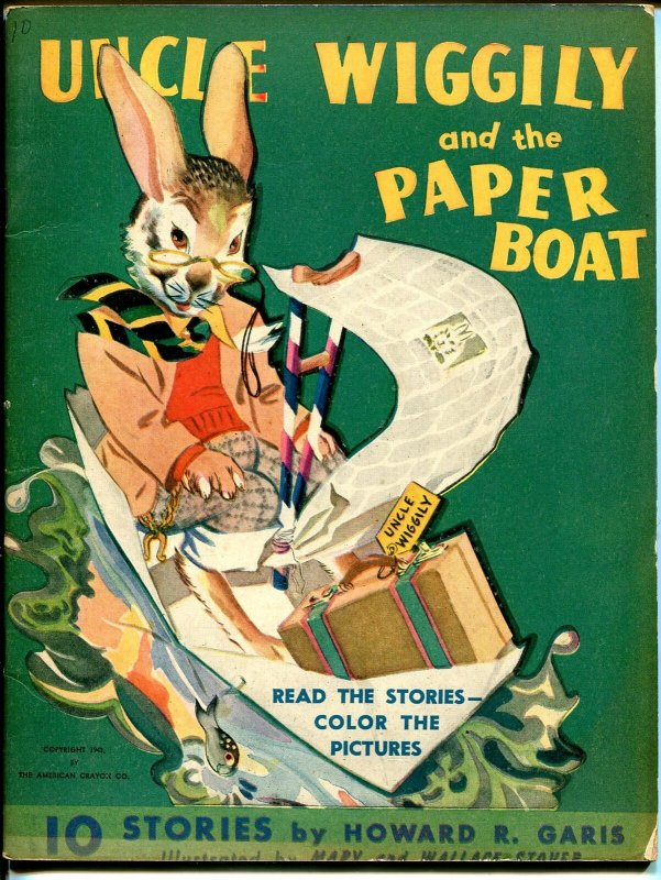 Uncle Wiggly and The Paper Boat #1021 1943-Howard A Garis-VF