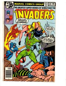 Lot Of 5 Invaders Marvel Comic Books # 31 35 37 38 39 Captain America Namor CR41