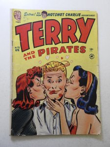 Terry and the Pirates Comics #15 (1949) GD+ Condition centerfold detached