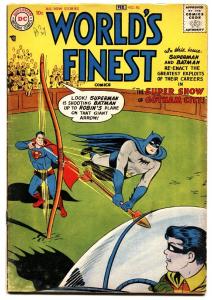 WORLD'S FINEST #86 comic book 1957-DC-BATMAN-SUPERMAN-TOMAHAWK-GREEN HORNET