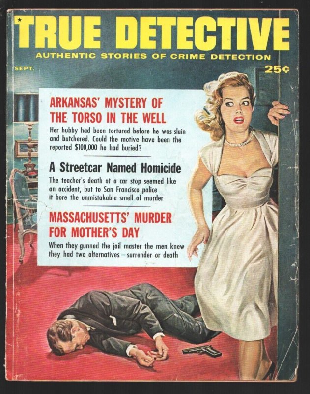 True Detective 9/1961-Case of the Corpseless Head-Good Girl art cover by Joe ...