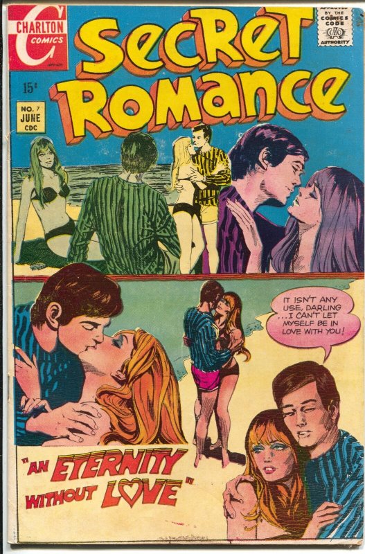 Secret Romance #7 1970-Charlton-early issue-rare-VG/FN