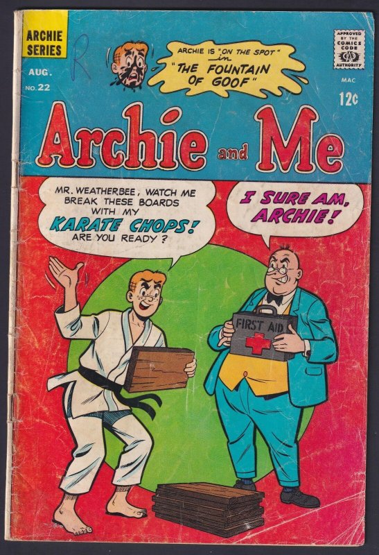 Archie and Me #22 1968 Archie 2.5 Good+ comic