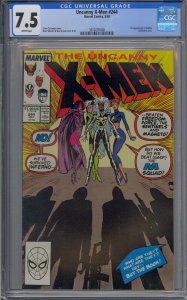 UNCANNY X-MEN #244 CGC 7.5 1ST JUBILEE WHITE PAGES 
