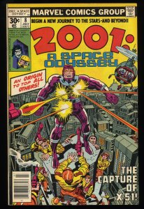 2001: A Space Odyssey #8 FN/VF 7.0 1st  Appearance Machine Man! Jack Kirby Art!