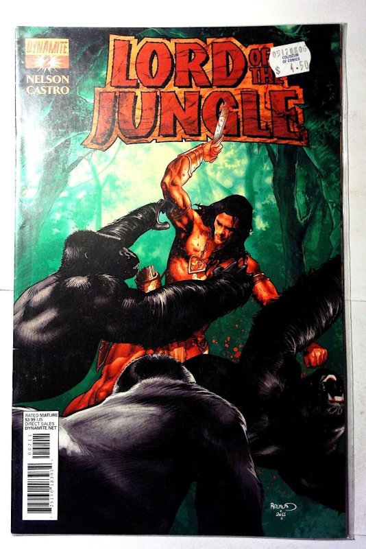 Lord of the Jungle #2 B (2012) Dynamite Var Tarzan 1st Print Comic Book