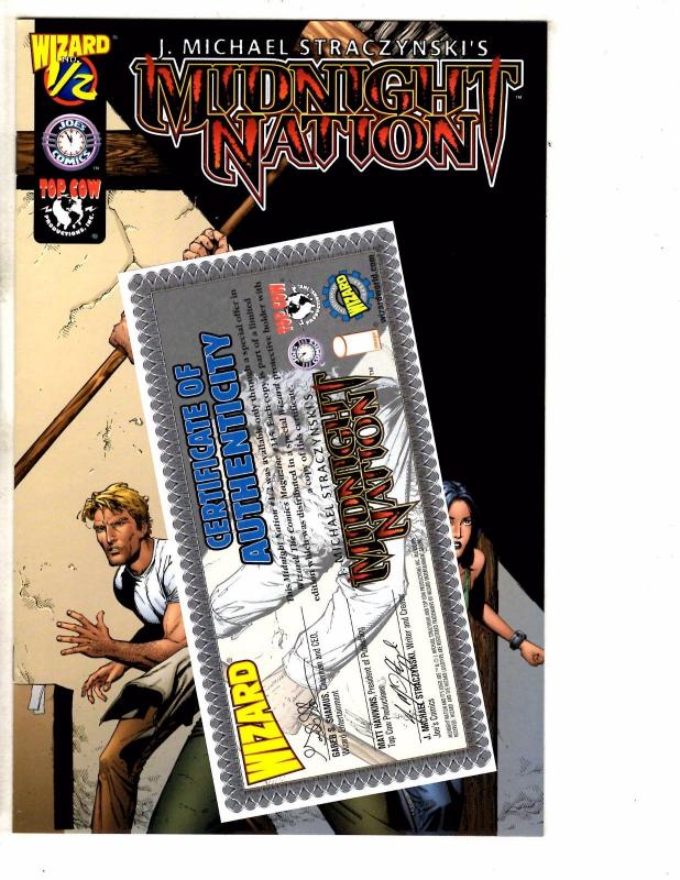 6 Indy Comics Metallix 1 Midnight Nation 1/2 Slave Labor Stars 1 12 Sector GM12