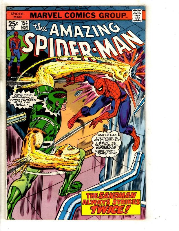 Amazing Spider-Man # 154 FN/VF Marvel Comic Book Goblin Vulture Avengers CR56B