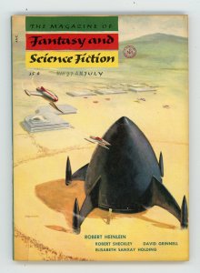 Magazine of Fantasy and Science Fiction #1 1954 vol 7 Robert Heinlein Pulp VF