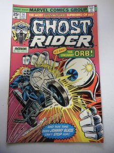 Ghost Rider #14 (1975) VG+ Condition centerfold detached at bottom staple