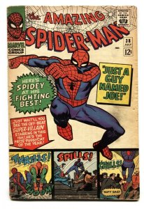 Amazing Spider-Man #38 comic book 1966-Mary Jane  final Steve Ditko art vg