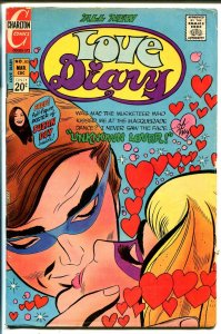 Love Diary #83 1972-Charlton-Susan Dey-pin-up-spicy poses-masked romance-VG+