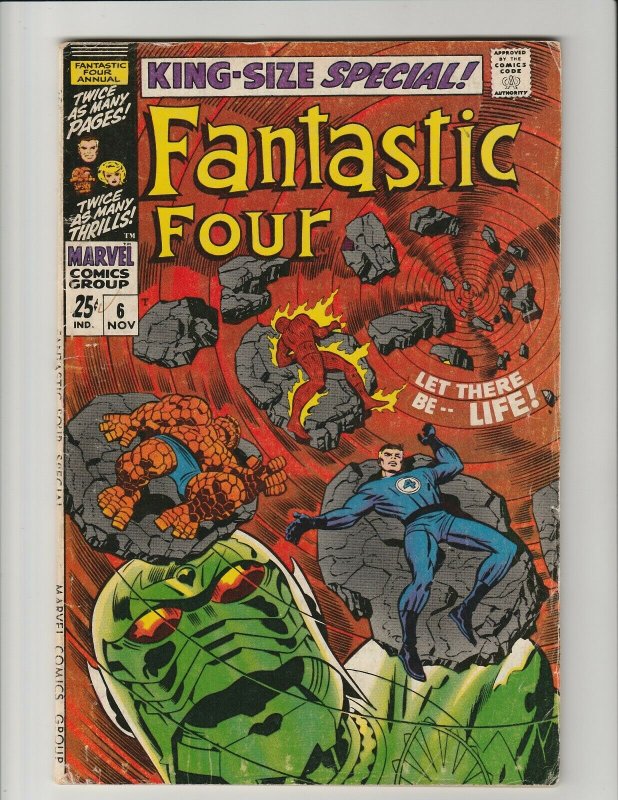 Fantastic Four Annual #6 (Marvel 1968) 1st Franklin Richards 1st Annihilus FN-