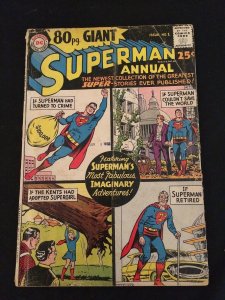 80 PAGE GIANT #1 Superman Annual, 1964, G Condition