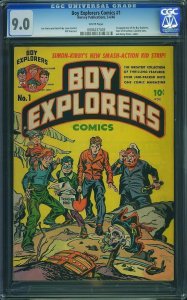 Boy Explorers Comics #1 (1946) CGC 9.0 VFNM