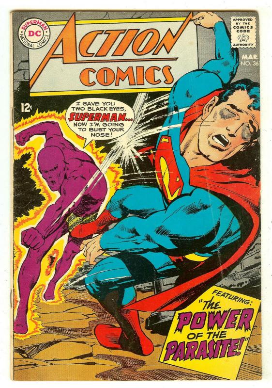 Action Comics 361   2nd Parasite   Neal Adams cover