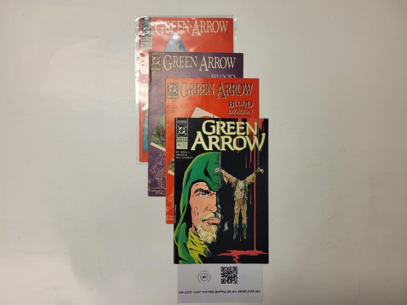 4 Green Arrow DC Comic Books #23 24 33 35 60 TJ17