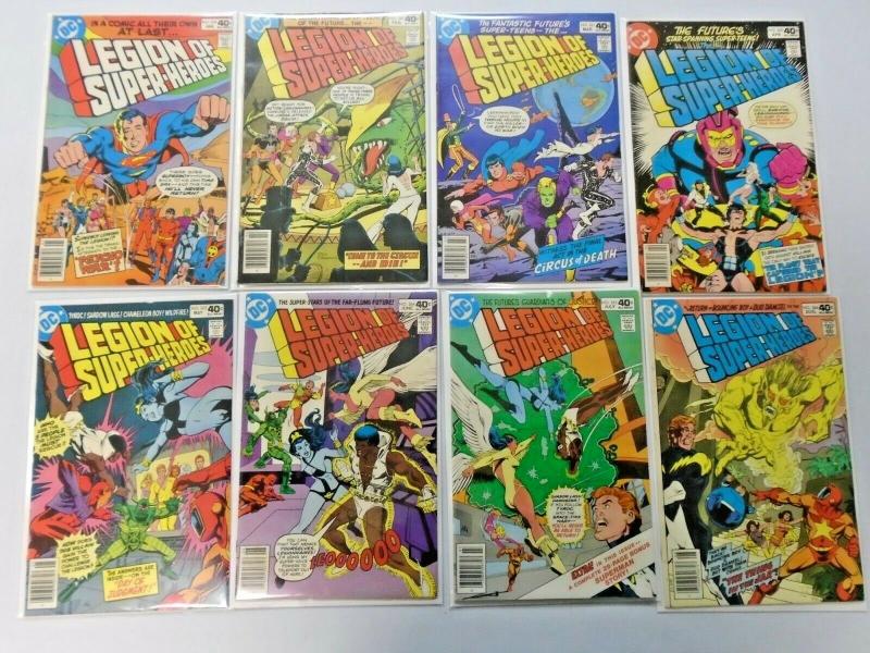 Legion of Super-Heroes run #259 to #266 2nd Series 8 diff books avg 6.0 (1980)
