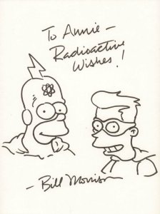 Radioactive Man and Fallout Boy from The Simpsons - Signed art by Bill Morrison