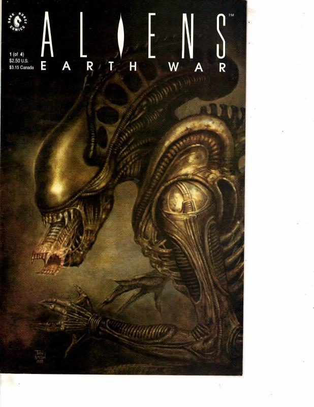 Lot Of 2 Comic Books Dark Horse Aliens Earth War #1 and Aliens #3  MS9