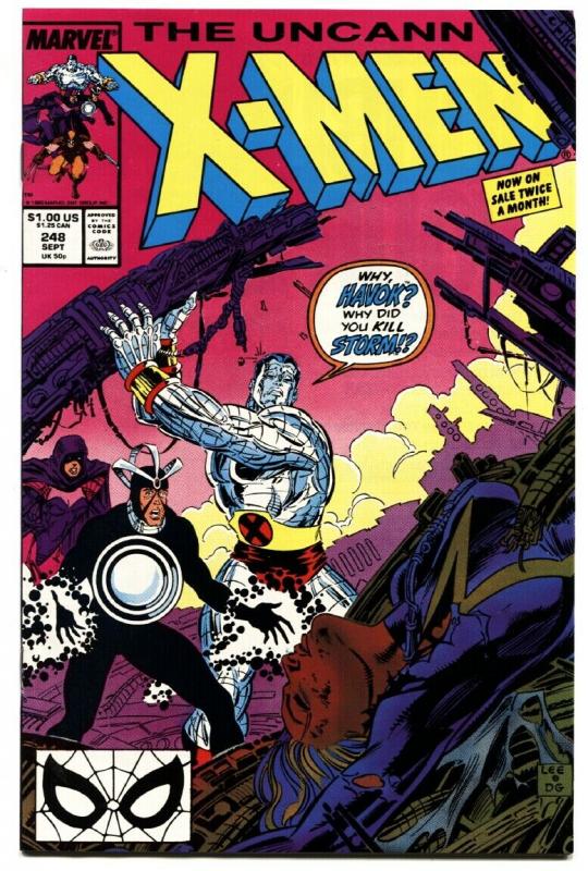 X-MEN #248 comic book Jim Lee art-Comic book 1989-MARVEL-HIGH GRADE