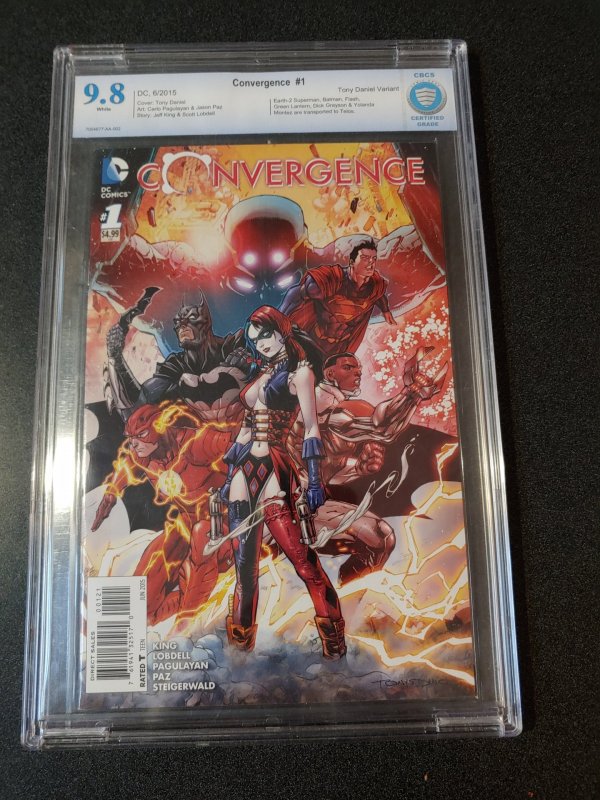 CONVERGENCE #1 CBCS 9.8 TONY DANIEL VARIANT