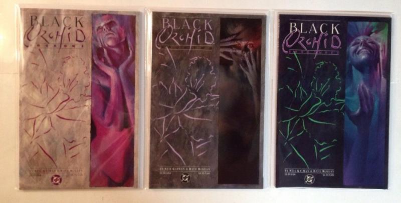 Black Orchid 1-3 Complete Near Mint Lot Set Run Neil Gaiman