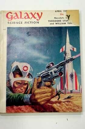 GALAXY SCI-FI-APR 1955-RETRO ROCKET CVR VG/FN