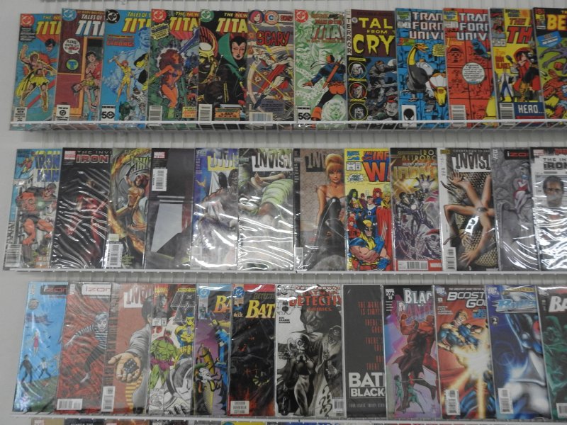 Huge Lot of 120+ Comics W/ Batman, Iron Man, New Teen Titans Avg. VF- Condition!