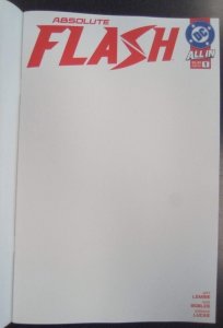 ABSOLUTE FLASH #1 DC COMICS 2025 BLANK COVER VARIANT NM