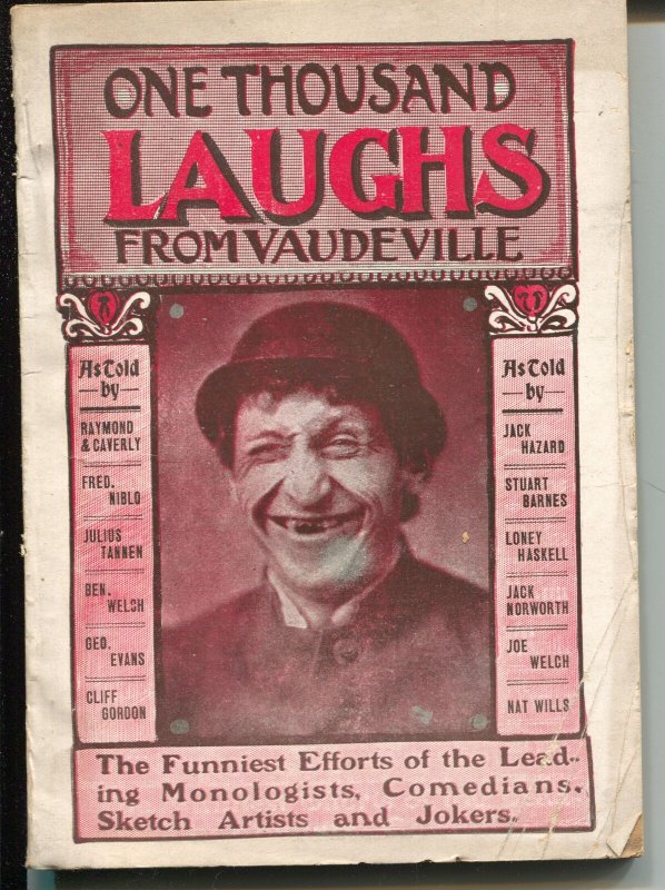 One Thousand Laughs From Vaudeville 1928-Ottenheimer-jokes-cartoons-VG