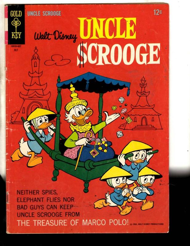 10 Uncle Scrooge Gold Key Comic Books # 69 112 55 71 75 98 84 63 64 Money JL30