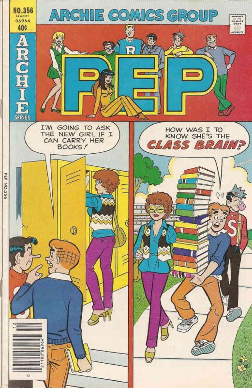 Pep #356 FN ; Archie | December 1979 New Girl Cover