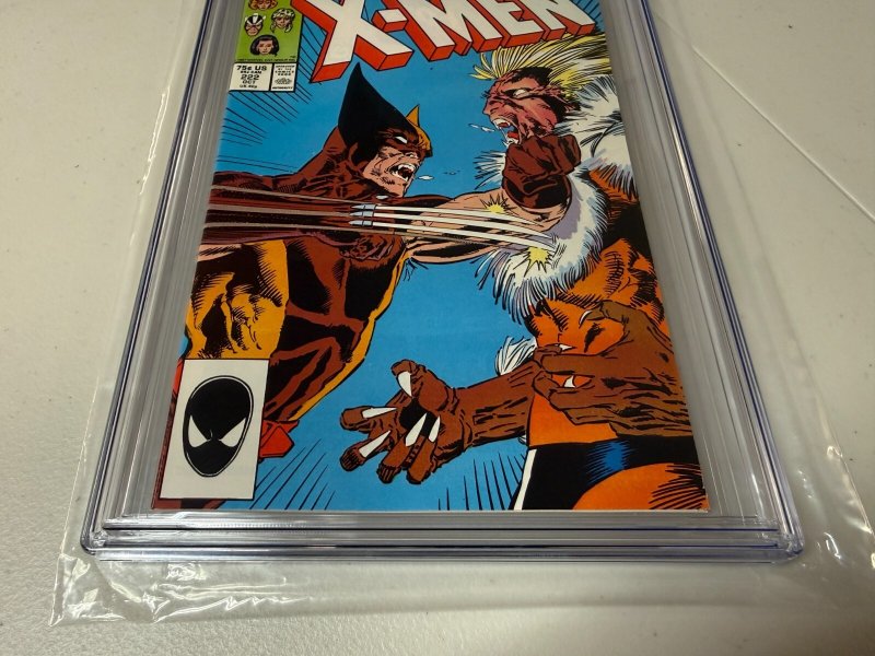 Uncanny X-Men # 222 CGC Graded 9.8 Marvel Comic Book Wolverine Sabretooth JH30