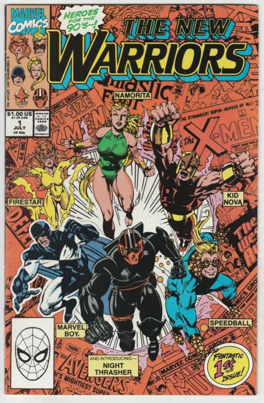 New Warriors, The #1 (Jul-90) VF/NM High-Grade New Warriors (Firestar, Namori...