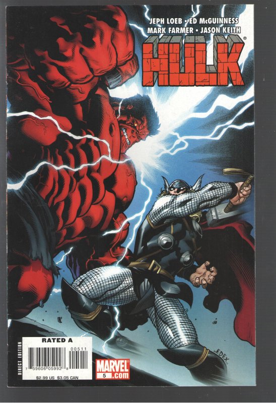 HULK 4,5 NM (2008) RED VS GREEN HULK;THOR vs RED HULK