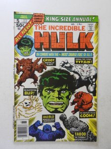 The Incredible Hulk Annual #5 (1976) FN+ Condition! stamp fc