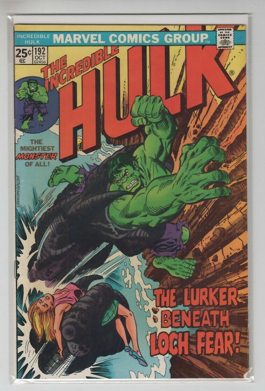 INCREDIBLE HULK (1962 MARVEL) #192 VF+ A96761