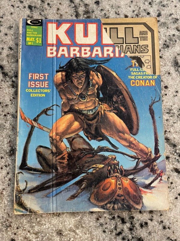 Kull The Barbarian # 1 Marvel Curtis Comic Book Magazine Conan Red Sonja 3 J869