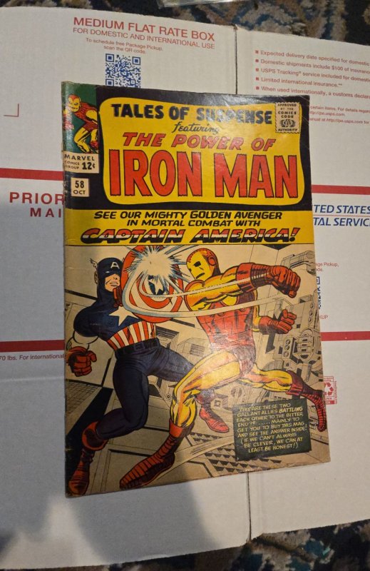Tales of Suspense #58 (1964)captain vs Ironman see description